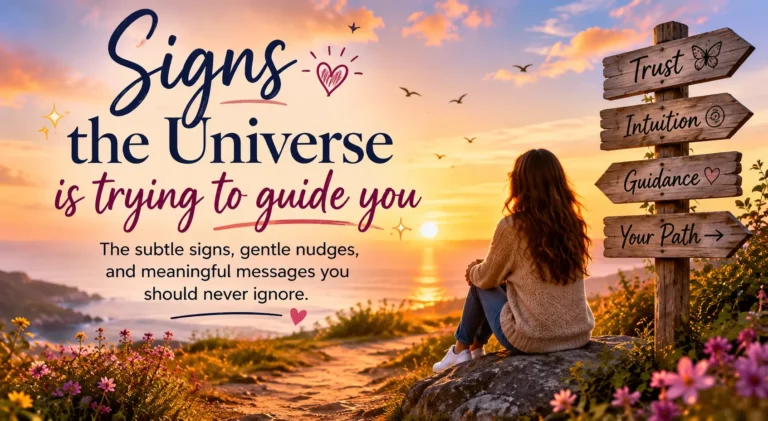 Signs the universe is trying to guide you